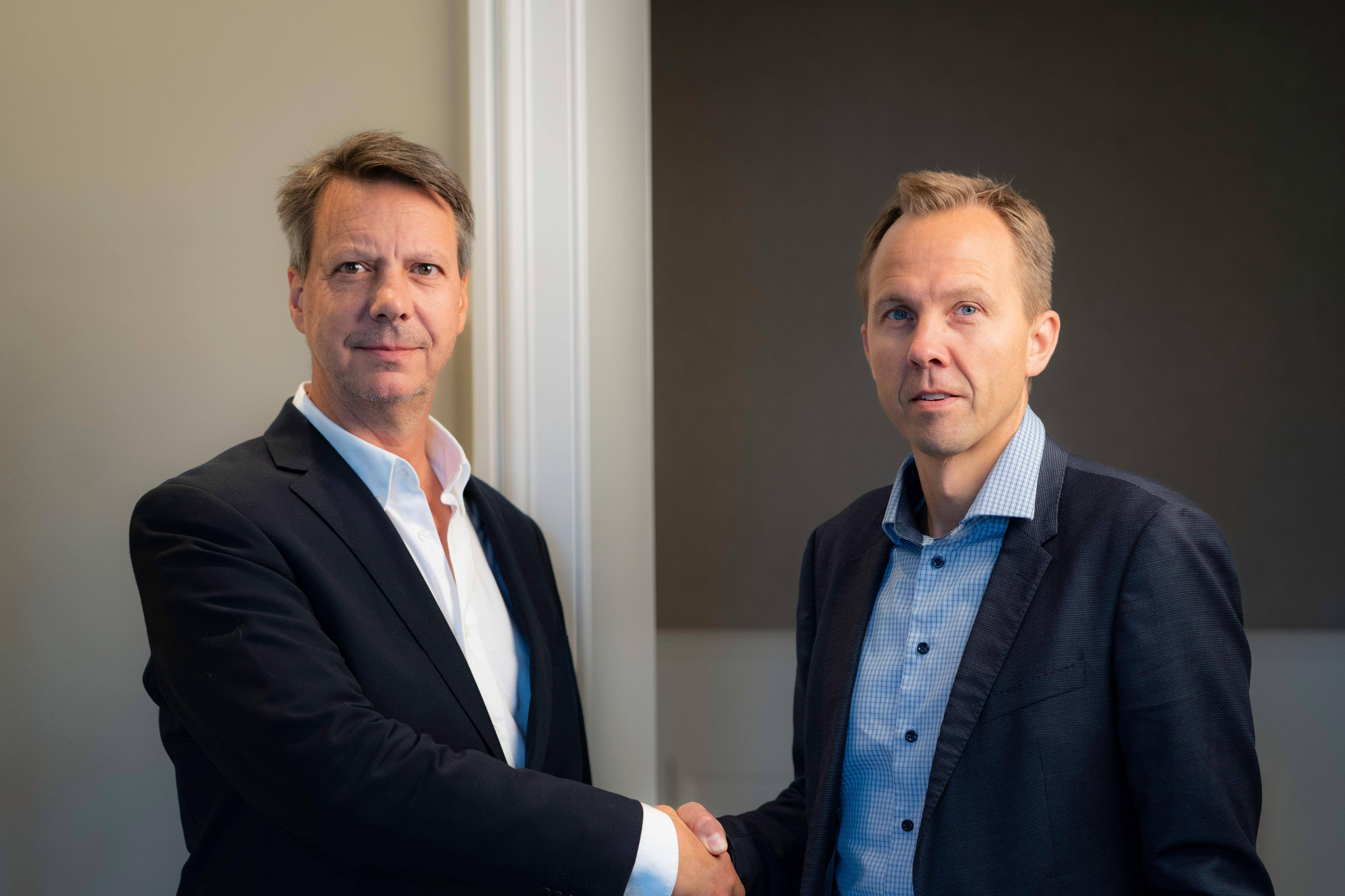 Picture of Øistein Reppe on the left and Audun Moen Stuland on the right