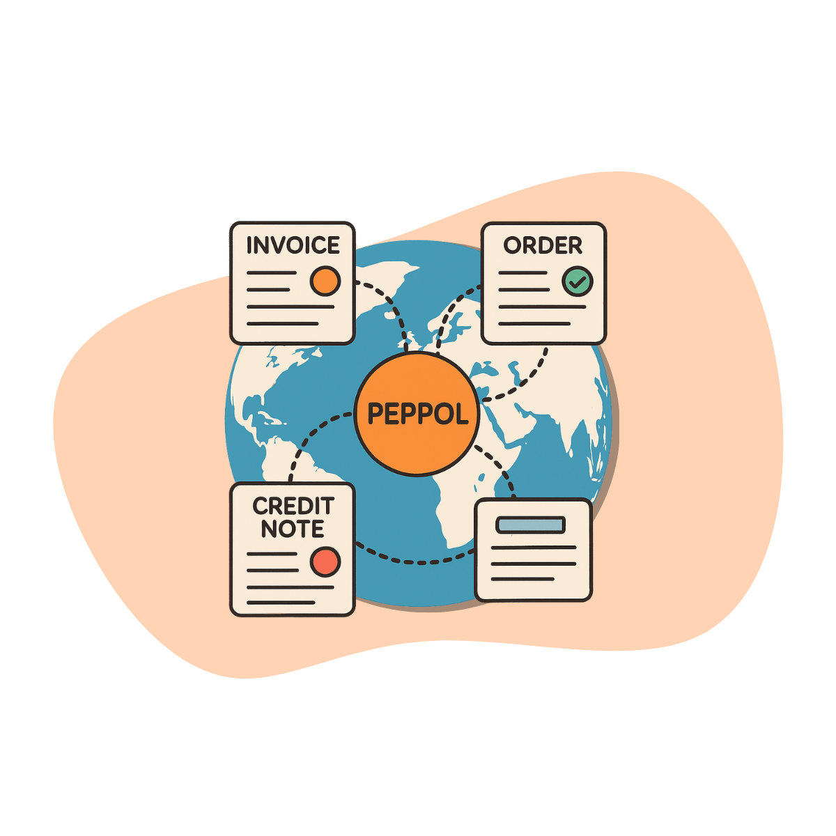 Peppol product illustration - connected world_1